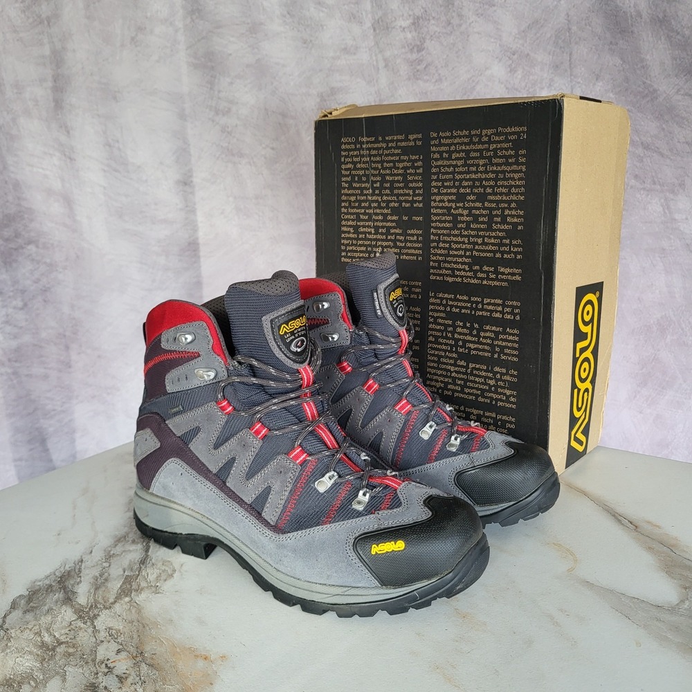 Asolo Neutron GV Gore-Tex Boots Size 11 Men's Gray/Red